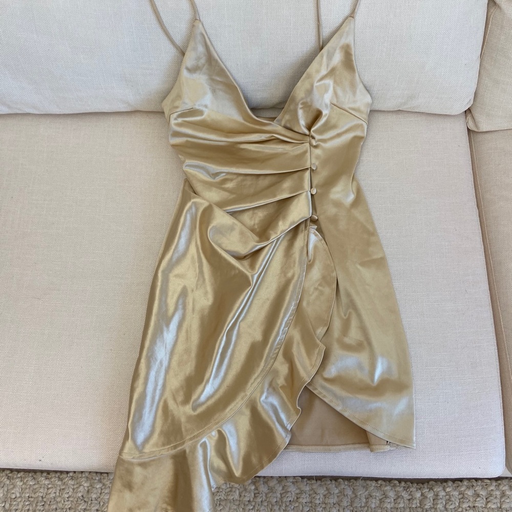 COPY - Windsor S Gold Mini Dress